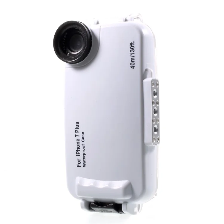 MEIKON IPX8 40m/130ft Underwater Diving Waterproof Case for iPhone 7 Plus 5.5 inch - White