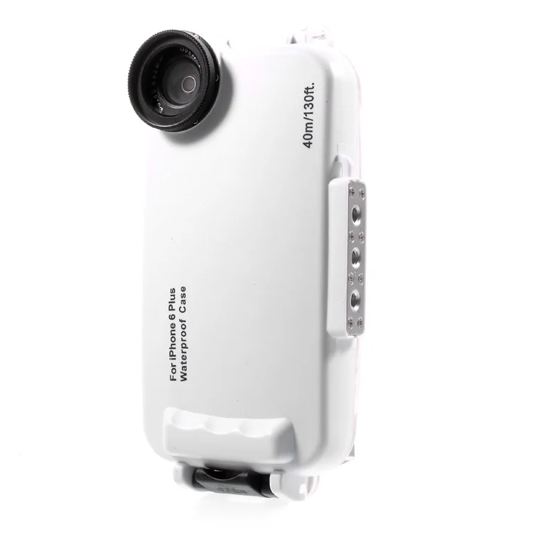 MEIKON 40m/130ft Underwater Diving IPX8 Waterproof Case for iPhone 6s Plus / 6 Plus 5.5 inch - White