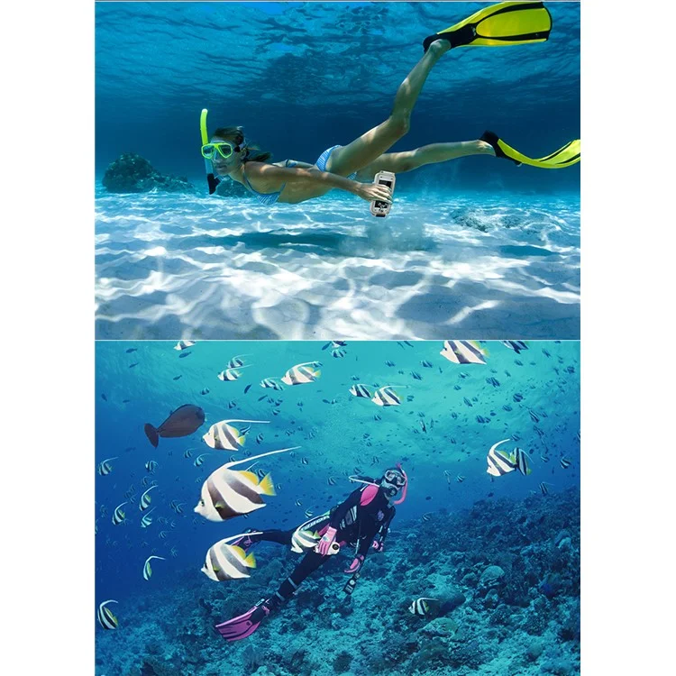 MEIKON 40m/130ft Underwater Diving IPX8 Waterproof Case for iPhone 6s Plus / 6 Plus 5.5 inch - White