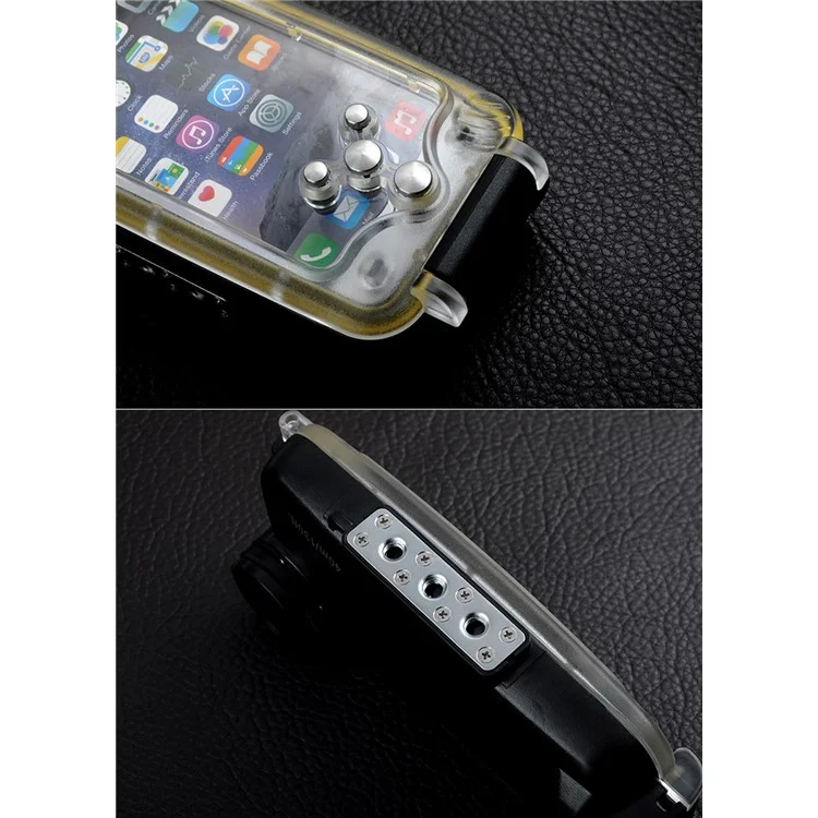 MEIKON 40m/130ft Underwater Diving IPX8 Waterproof Case for iPhone 6s Plus / 6 Plus 5.5 inch - White