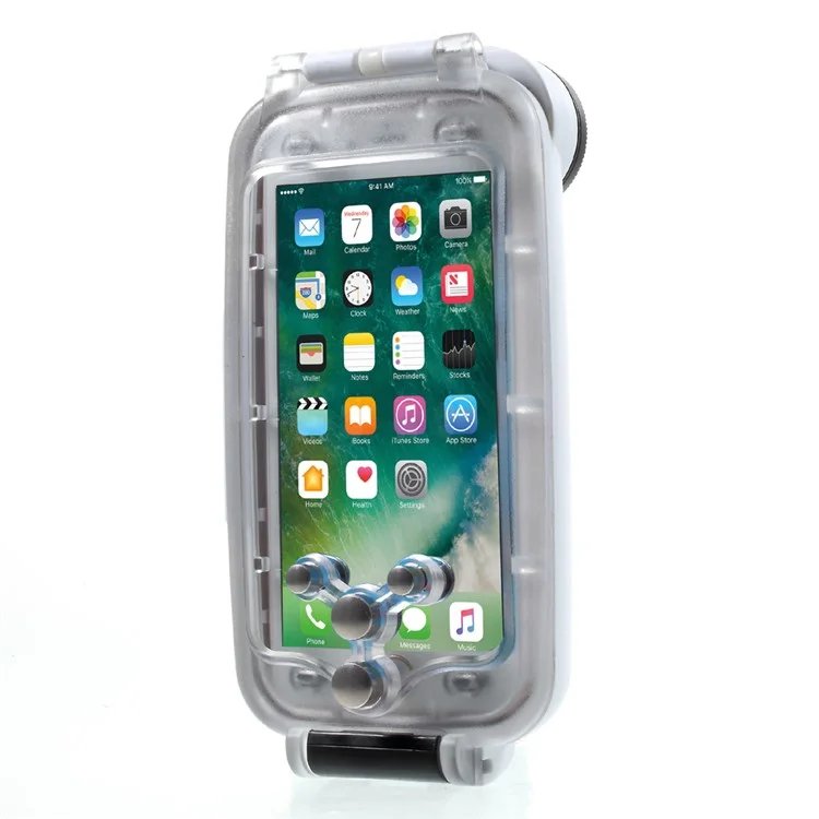 MEIKON 40m/130ft Underwater Diving IPX8 Waterproof Case for iPhone 6s Plus / 6 Plus 5.5 inch - White