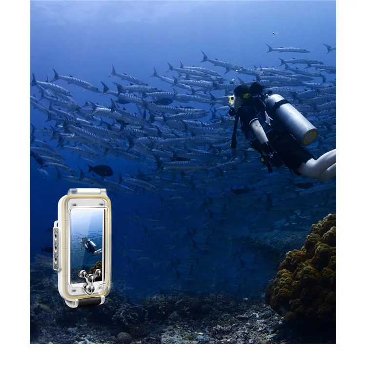 MEIKON 40m/130ft Underwater Diving IPX8 Waterproof Case for iPhone 6s Plus / 6 Plus 5.5 inch - White