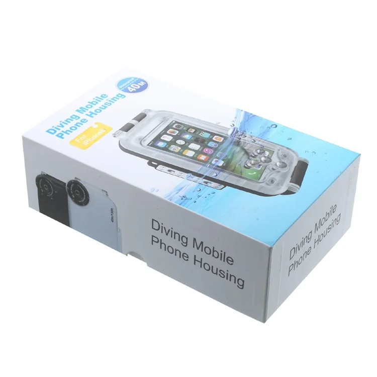MEIKON 40m/130ft Underwater Diving IPX8 Waterproof Case for iPhone 6s Plus / 6 Plus 5.5 inch - White
