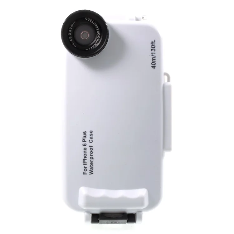MEIKON 40m/130ft Underwater Diving IPX8 Waterproof Case for iPhone 6s Plus / 6 Plus 5.5 inch - White