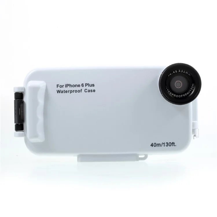 MEIKON 40m/130ft Underwater Diving IPX8 Waterproof Case for iPhone 6s Plus / 6 Plus 5.5 inch - White