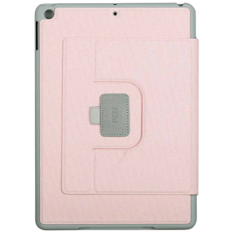 MOMAX Smart Cloth Texture Tablet Rotary Stand Shell for iPad 9.7 (2018) / 9.7 (2017) - Pink