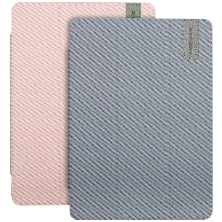 MOMAX Smart Cloth Texture Tablet Rotary Stand Shell for iPad 9.7 (2018) / 9.7 (2017) - Pink