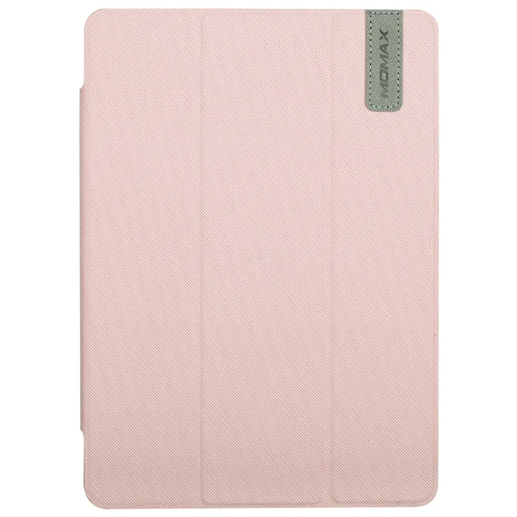 MOMAX Smart Cloth Texture Tablet Rotary Stand Shell for iPad 9.7 (2018) / 9.7 (2017) - Pink