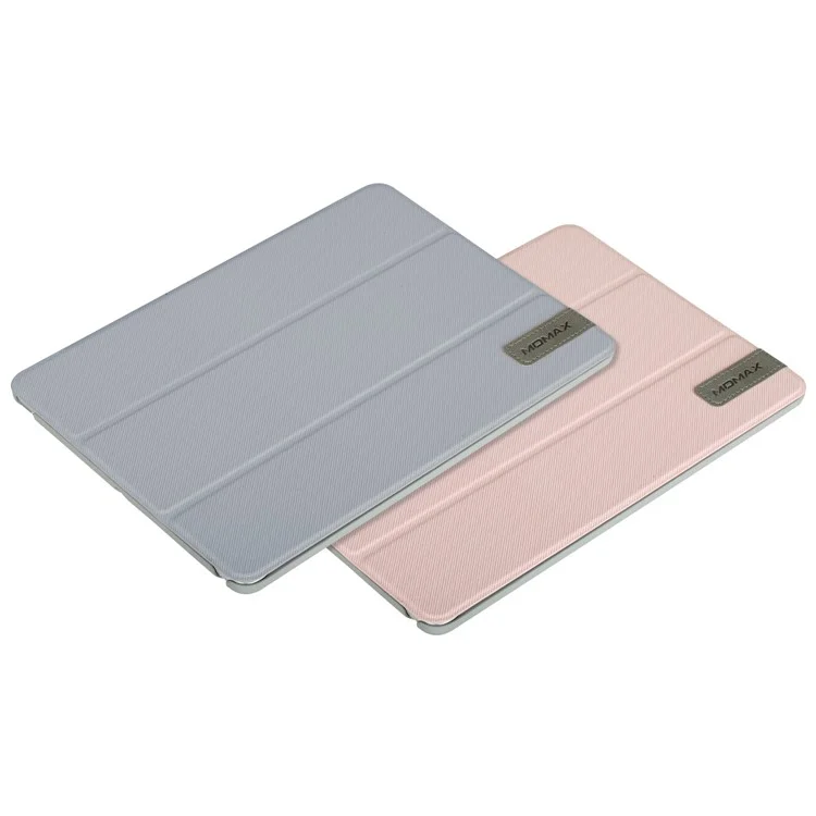 MOMAX Smart Cloth Texture Tablet Rotary Stand Shell for iPad 9.7 (2018) / 9.7 (2017) - Pink