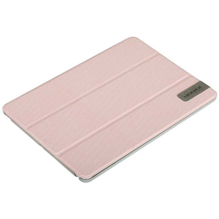 MOMAX Smart Cloth Texture Tablet Rotary Stand Shell for iPad 9.7 (2018) / 9.7 (2017) - Pink