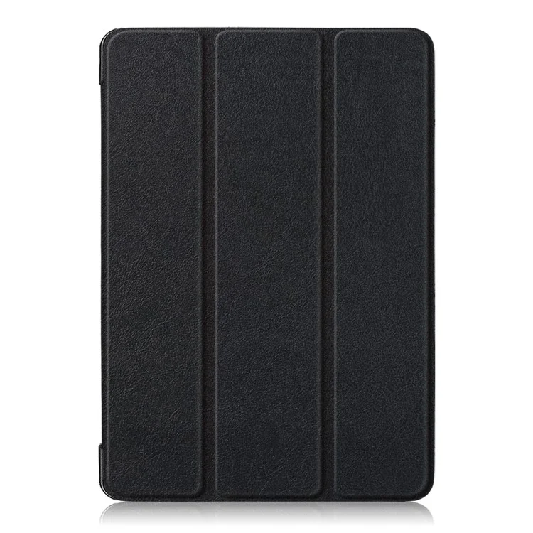 For iPad Pro 10.5 (2017) Smart Leather Wallet Tri-fold Stand Protective Cover - Black