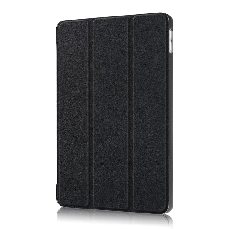For iPad Pro 10.5 (2017) Smart Leather Wallet Tri-fold Stand Protective Cover - Black