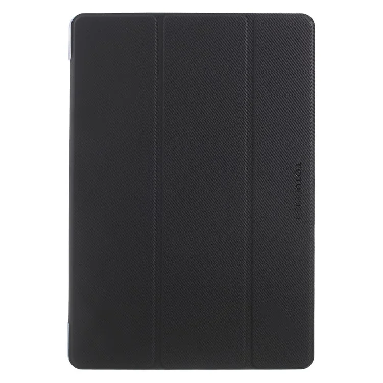 TOTU Cloth Texture Tri-fold Stand Leather Tablet Case for iPad Pro 10.5 (2017) - Black