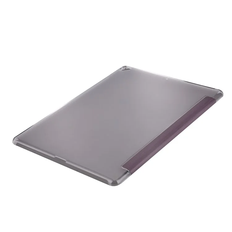 VOUNI Elegant Series Auto-wake/sleep Tri-fold Leather Case with Stand for iPad Pro 12.9 / 12.9 (2017) - Wine Red