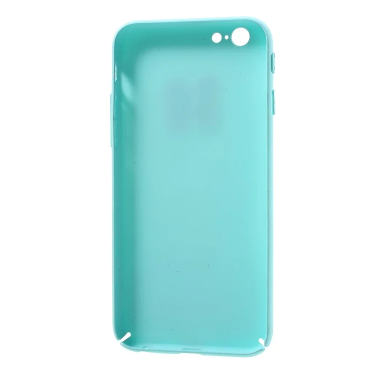 3D Milk Pattern Wrapped Edges Hard Plastic Case for iPhone 6s Plus / 6 Plus - Blue