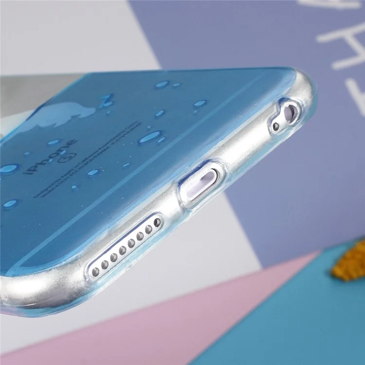 Squishy 3D Silicone Pinch Seal Sea Dog Pattern Printing TPU Case for iPhone 6s 6