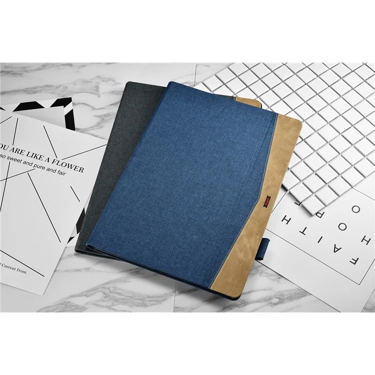 XOOMZ Cloth Texture Smart Leather Stand Case with Stylus Pen Holder for iPad Pro 12.9 - Grey