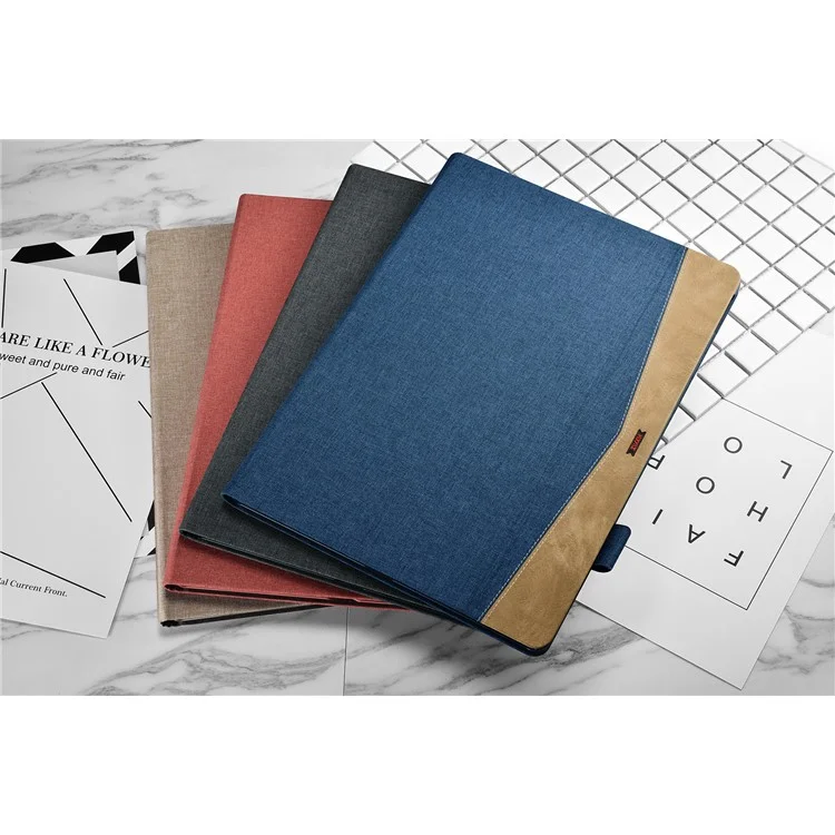 XOOMZ Cloth Texture Smart Leather Stand Case with Stylus Pen Holder for iPad Pro 12.9 - Grey