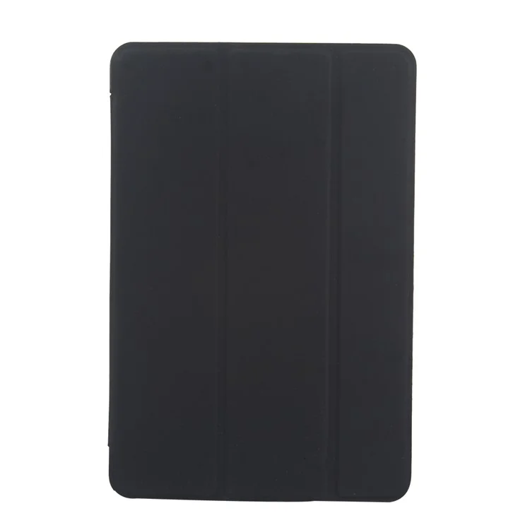 For iPad Pro 10.5 (2017) Tri-fold Stand Leather Smart Case - Black