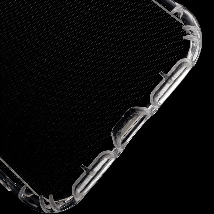 Drop-resistant Clear TPU Protection Cell Phone Case Accessory for iPhone XS / X 5.8 inch - Transparent