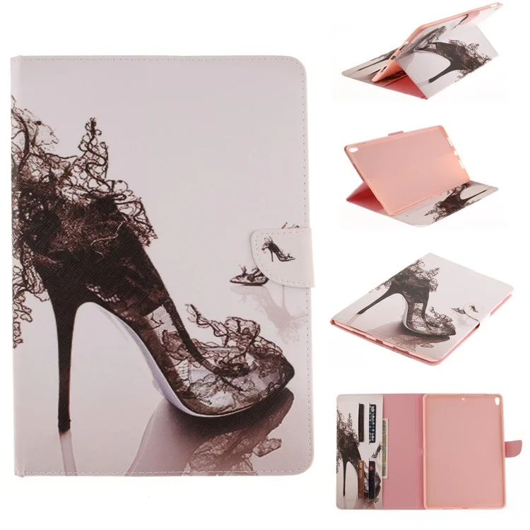 Wallet PU Leather Stand Pattern Printing Cover for iPad Pro 10.5 (2017) - High-heeled Shoes