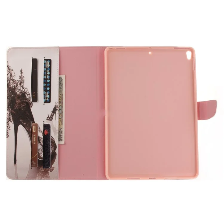 Wallet PU Leather Stand Pattern Printing Cover for iPad Pro 10.5 (2017) - High-heeled Shoes
