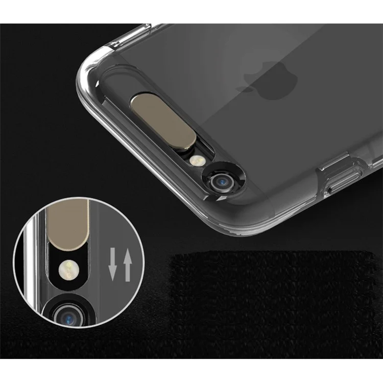 ROCK Light Tube Series Upgrade Incoming Calls Flashing PC TPU Phone Cover for iPhone 6s Plus / 6 Plus - Transparent