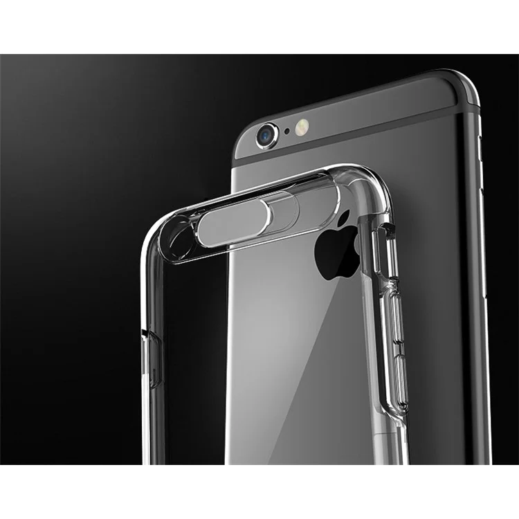 ROCK Light Tube Series Upgrade Incoming Calls Flashing PC TPU Phone Cover for iPhone 6s Plus / 6 Plus - Transparent