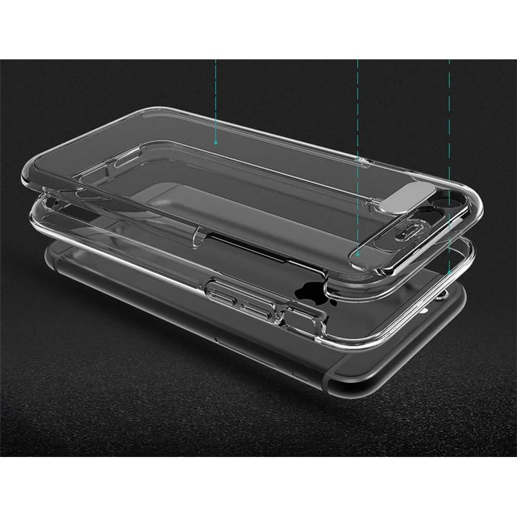 ROCK Light Tube Series Upgrade Incoming Calls Flashing PC TPU Phone Cover for iPhone 6s Plus / 6 Plus - Transparent