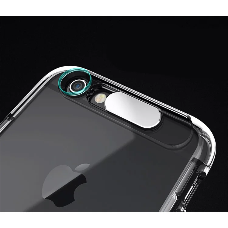 ROCK Light Tube Series Upgrade Incoming Calls Flashing PC TPU Phone Cover for iPhone 6s Plus / 6 Plus - Transparent