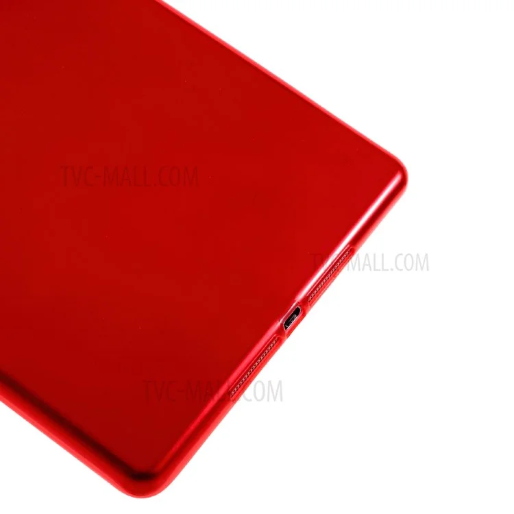 Protecteur de Couverture TPU à L'arrière Soft Clear Pour Ipad 9.7 (2018) / 9.7 (2017) - Rouge