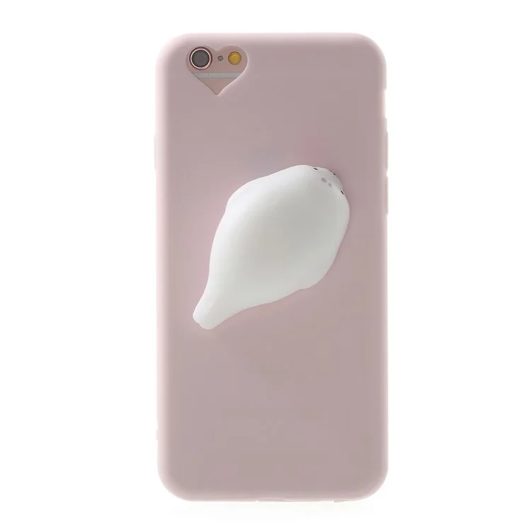 3D Kneading Seal Soft TPU Squishy Mobile Phone Case for iPhone 6S/6 4.7 inch - Pink