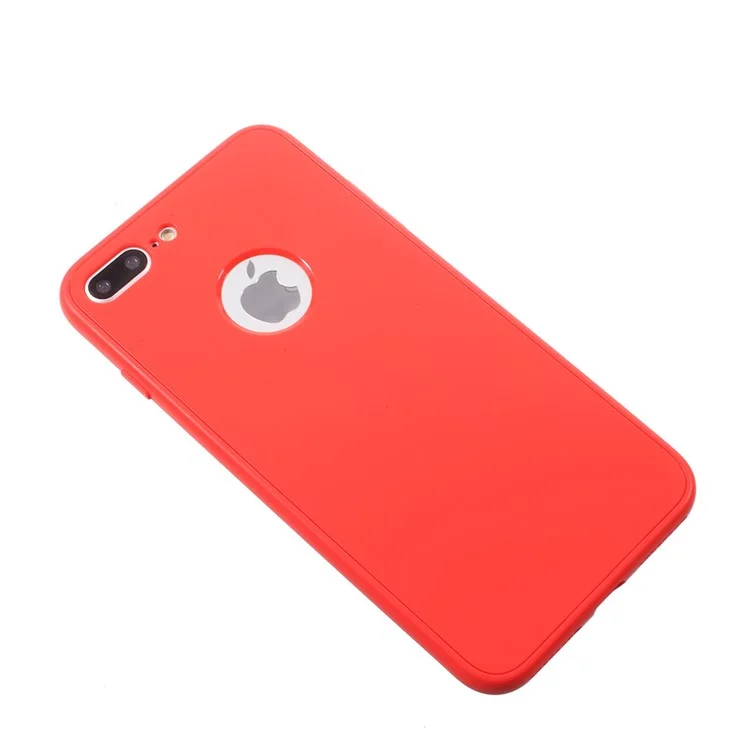 WUW K85 Touchable Front + Back 2-Piece TPU + PC Phone Case for iPhone 8 Plus / 7 Plus 5.5 inch - Red