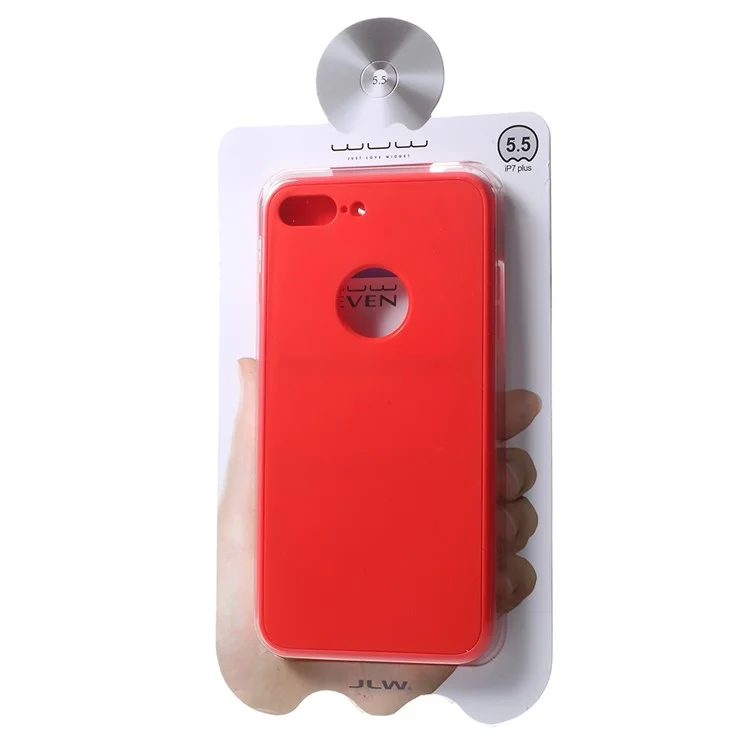 WUW K85 Touchable Front + Back 2-Piece TPU + PC Phone Case for iPhone 8 Plus / 7 Plus 5.5 inch - Red