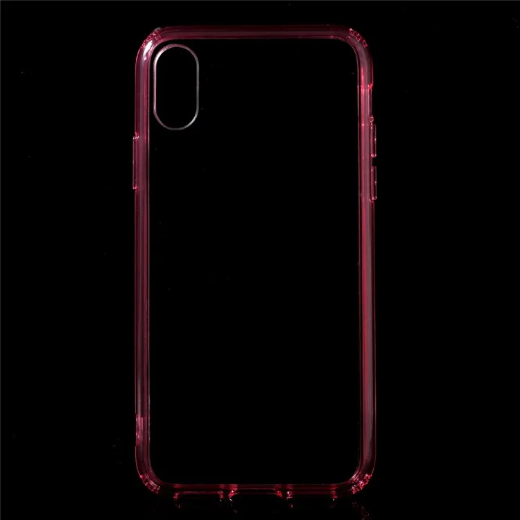 Scratch-proof PC + Anti-yellowing Bayer 3695 TPU Case for iPhone X/10 5.8 inch - Rose