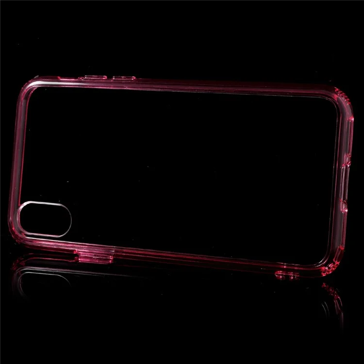 Scratch-proof PC + Anti-yellowing Bayer 3695 TPU Case for iPhone X/10 5.8 inch - Rose