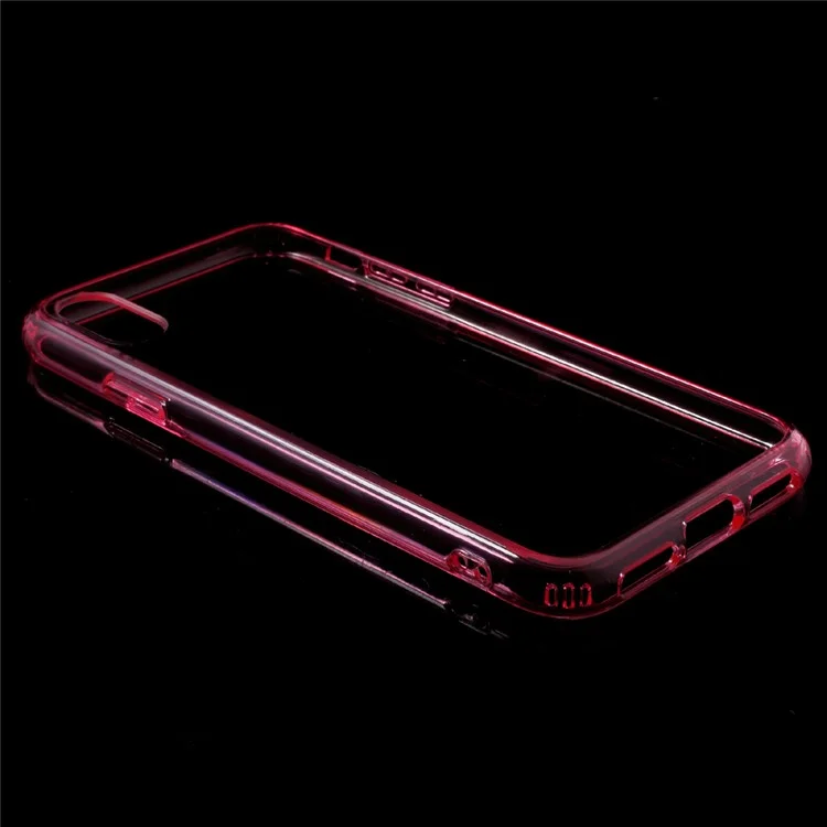Scratch-proof PC + Anti-yellowing Bayer 3695 TPU Case for iPhone X/10 5.8 inch - Rose