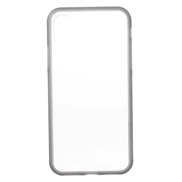 Two-tone Anti-slip PC + TPU Mobile Phone Casing for iPhone X/10 5.8 inch - Grey
