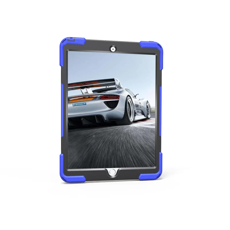 For iPad Air 10.5 (2019) / Pro 10.5 (2017) 360 Degree Swivel Kickstand PC + Silicone Tablet  Casing - Dark Blue