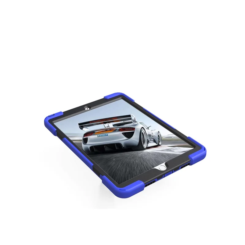 For iPad Air 10.5 (2019) / Pro 10.5 (2017) 360 Degree Swivel Kickstand PC + Silicone Tablet  Casing - Dark Blue