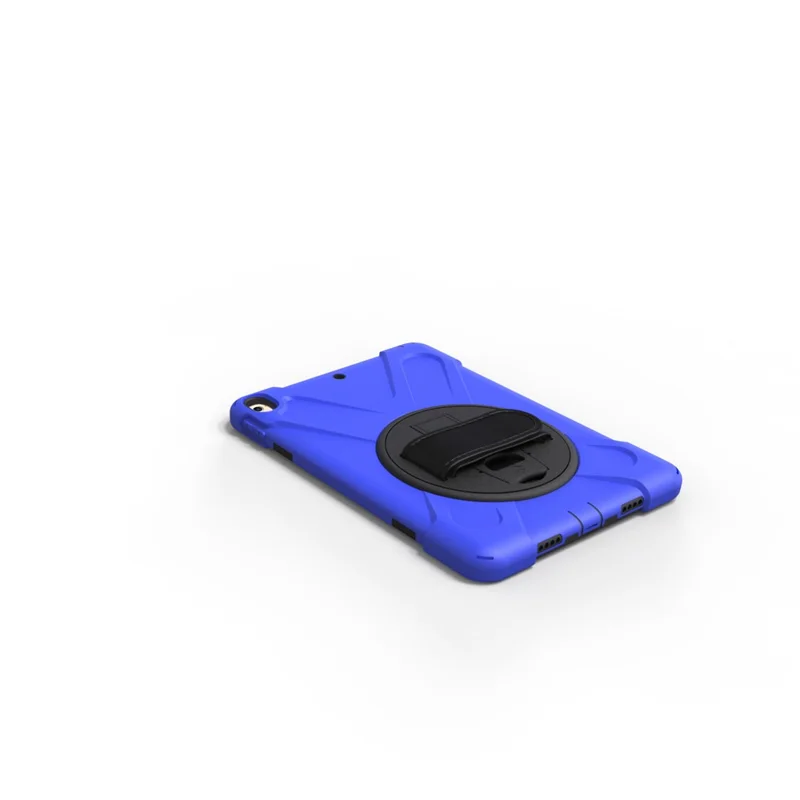 For iPad Air 10.5 (2019) / Pro 10.5 (2017) 360 Degree Swivel Kickstand PC + Silicone Tablet  Casing - Dark Blue