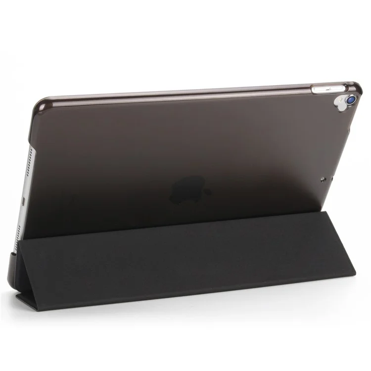 Funda Protectora De Cuero Automático De Soporte Triple Plegable Para IPad Air 10.5 (2019) / Pro 10.5 (2017) - Negro