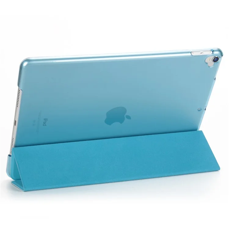 Tri-fold Stand Auto-wake/sleep Leather Smart Protector Shell for iPad Air 10.5 (2019) / Pro 10.5 (2017) - Baby Blue