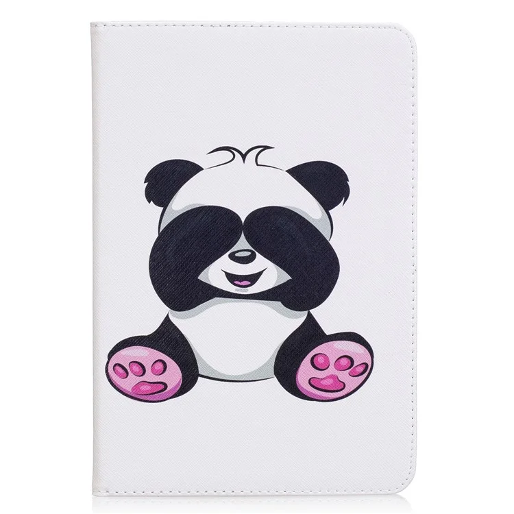 Musterdruck Brieftasche Lederstand Hülle Für Ipad Mini 4 - Schüchterner Panda