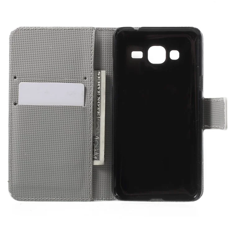 Flip Wallet Stand Leather Case for Samsung Galaxy J3 / J3 (2016) - Adorable Owls