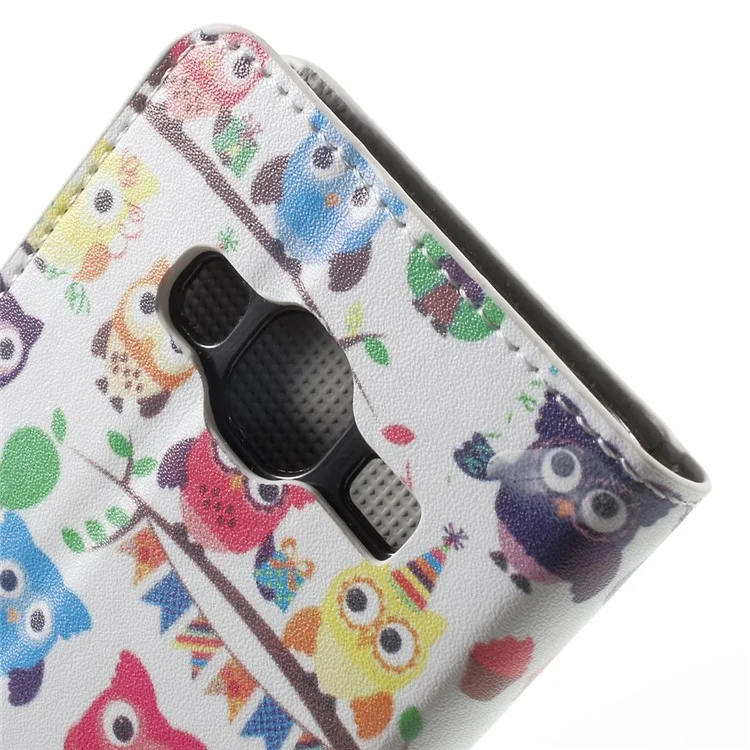 Flip Wallet Stand Leather Case for Samsung Galaxy J3 / J3 (2016) - Adorable Owls