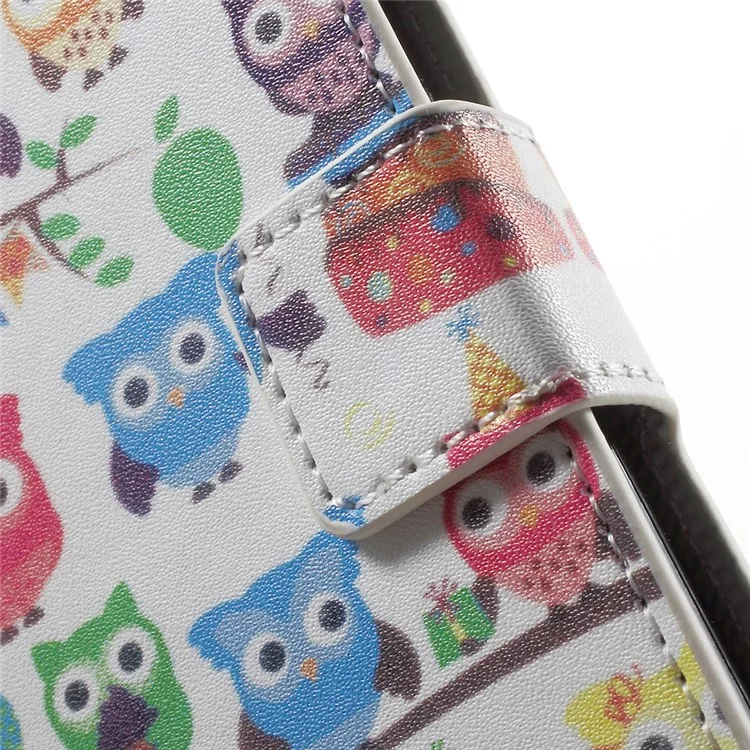Flip Wallet Stand Leather Case for Samsung Galaxy J3 / J3 (2016) - Adorable Owls