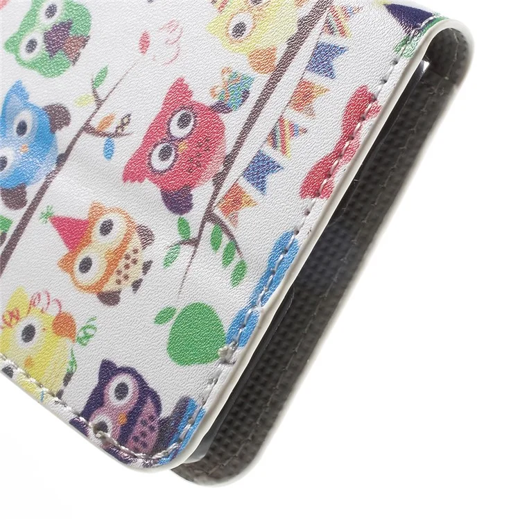 Flip Wallet Stand Leather Case for Samsung Galaxy J3 / J3 (2016) - Adorable Owls