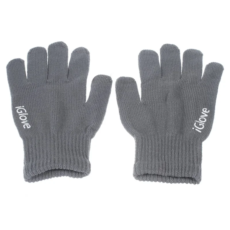IGLOVE Interwoven Touch Screen Gloves for iPhone iPad and Capacitive Touchscreen Devices - Dark Grey