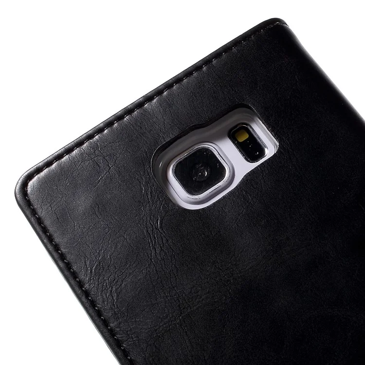 MERCURY GOOSPERY Blue Moon Flip Leather Case for Samsung Galaxy Note5 SM-N920 - Black